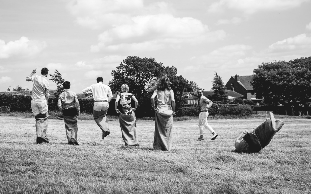 Sack Racing Wedding Games Ideas