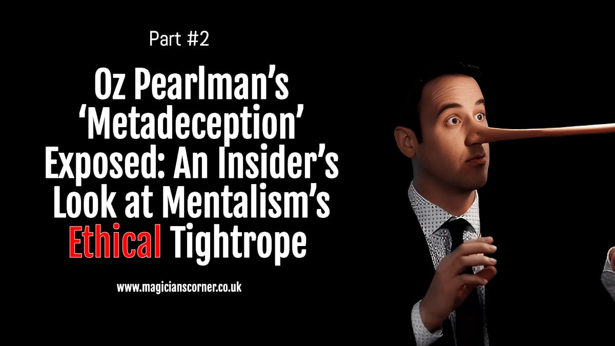 Oz Pearlman’s ‘Metadeception